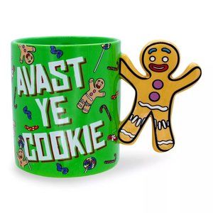 NEW Silver Buffalo Shrek Gingerbread Man "Avast Ye Cookie" Ceramic Mug - NEW HTF